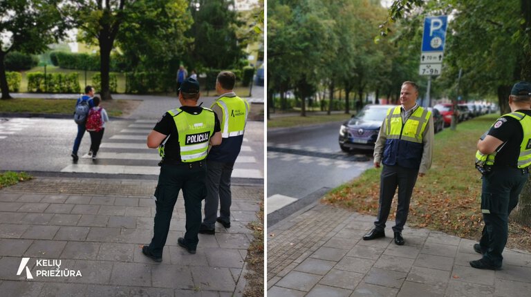 Pirmąją mokslo metų savaitę – prevenciniai budėjimai pėsčiųjų perėjose