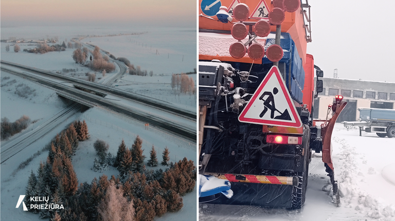 Kelininkai įspėja apie žiemiškas sąlygas keliuose