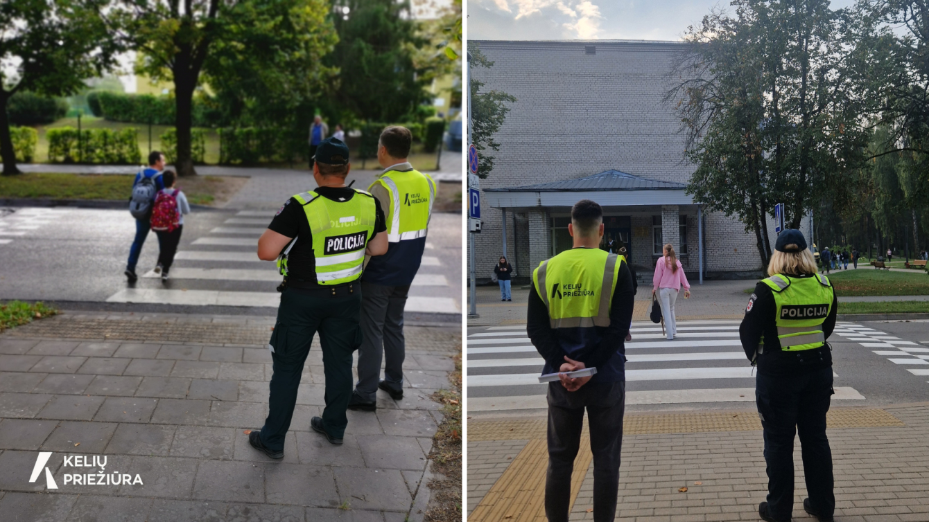 Rugsėjo 1-osios rytą – ypatingas policijos ir savanorių dėmesys perėjoms prie mokyklų: ko...